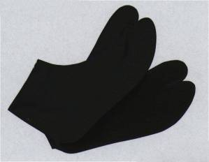 紺足袋（4枚こはぜ）黒布底 雄印